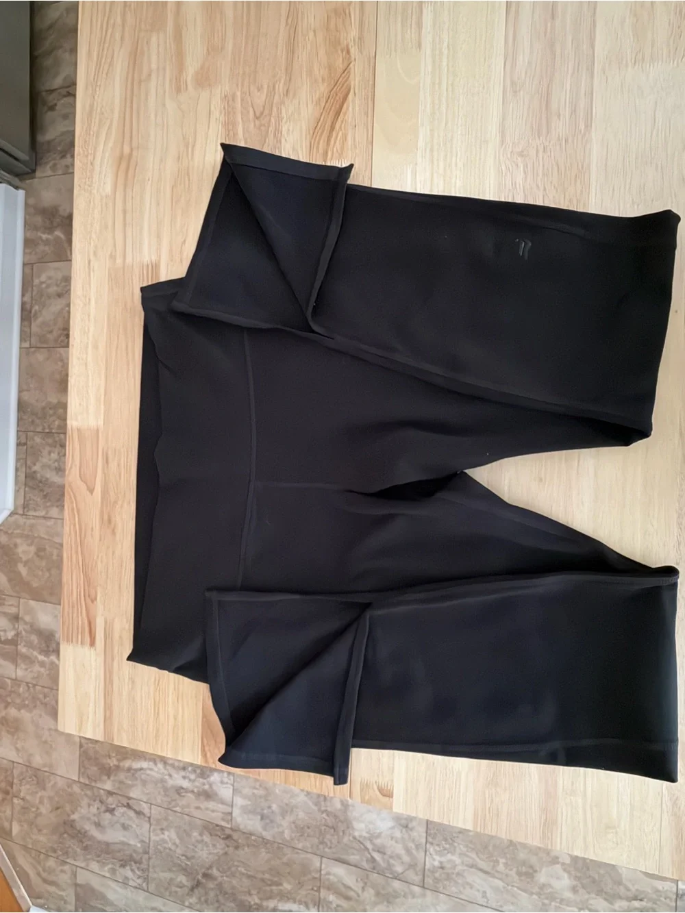Fabletics2-Piece Ribbed Twist Bra & Split Hem Flare Legging Set - Black Size XXL